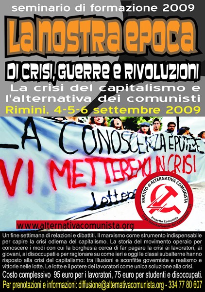 locandina seminario 2009 locandina seminario 2009